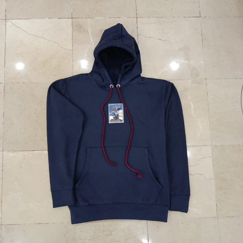 Arbab Graphic Printed Hoodie – Black & Navy Blue (Winter Fleece)