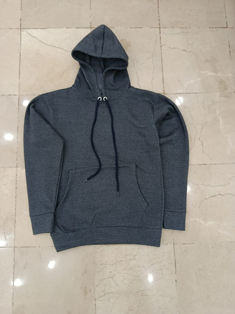 Premium Dark Grey Fleece Hoodie – Unisex Winter Wear