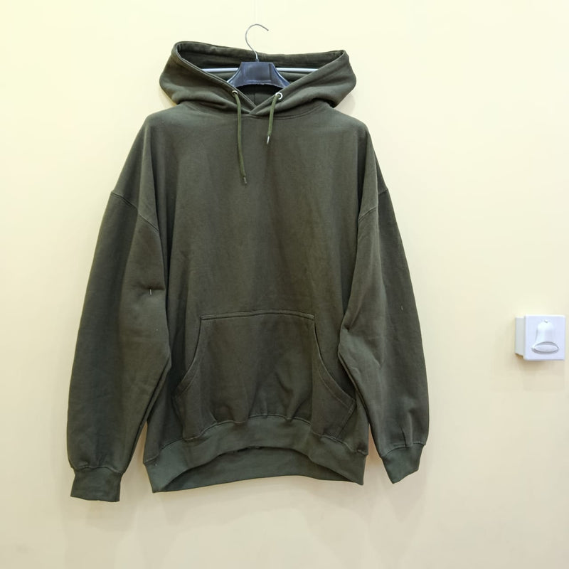 Olive Green Plain Hoodie – XL Size Only (Unisex)