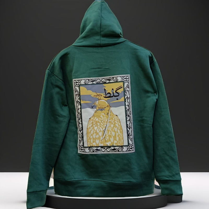 Green Falcon Art Hoodie – Premium Winter Wear (Unisex)