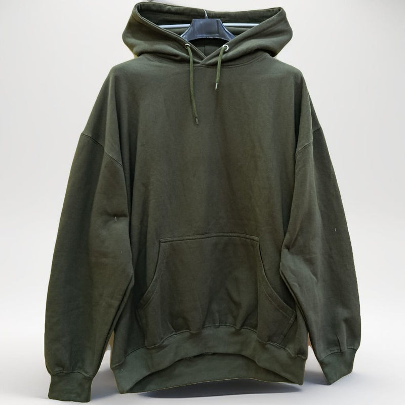 Olive Green Plain Hoodie – XL Size Only (Unisex)