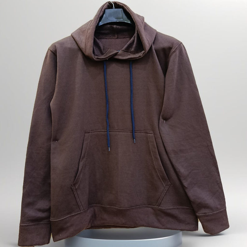 Classic Brown Premium Fleece Hoodie – Winter Warm & Soft