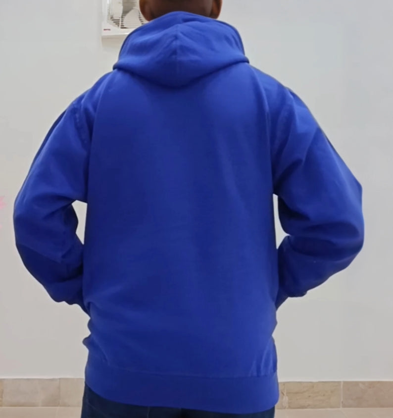 Classic Royal Blue Fleece Hoodie – Unisex | Winter Wear | Premium Soft Fabric