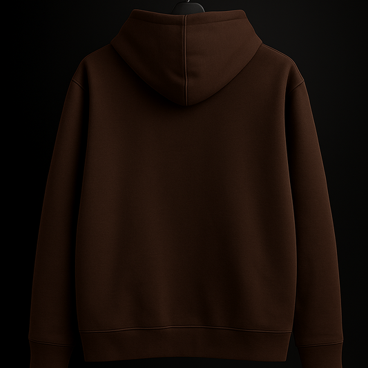 Classic Brown Premium Fleece Hoodie – Winter Warm & Soft