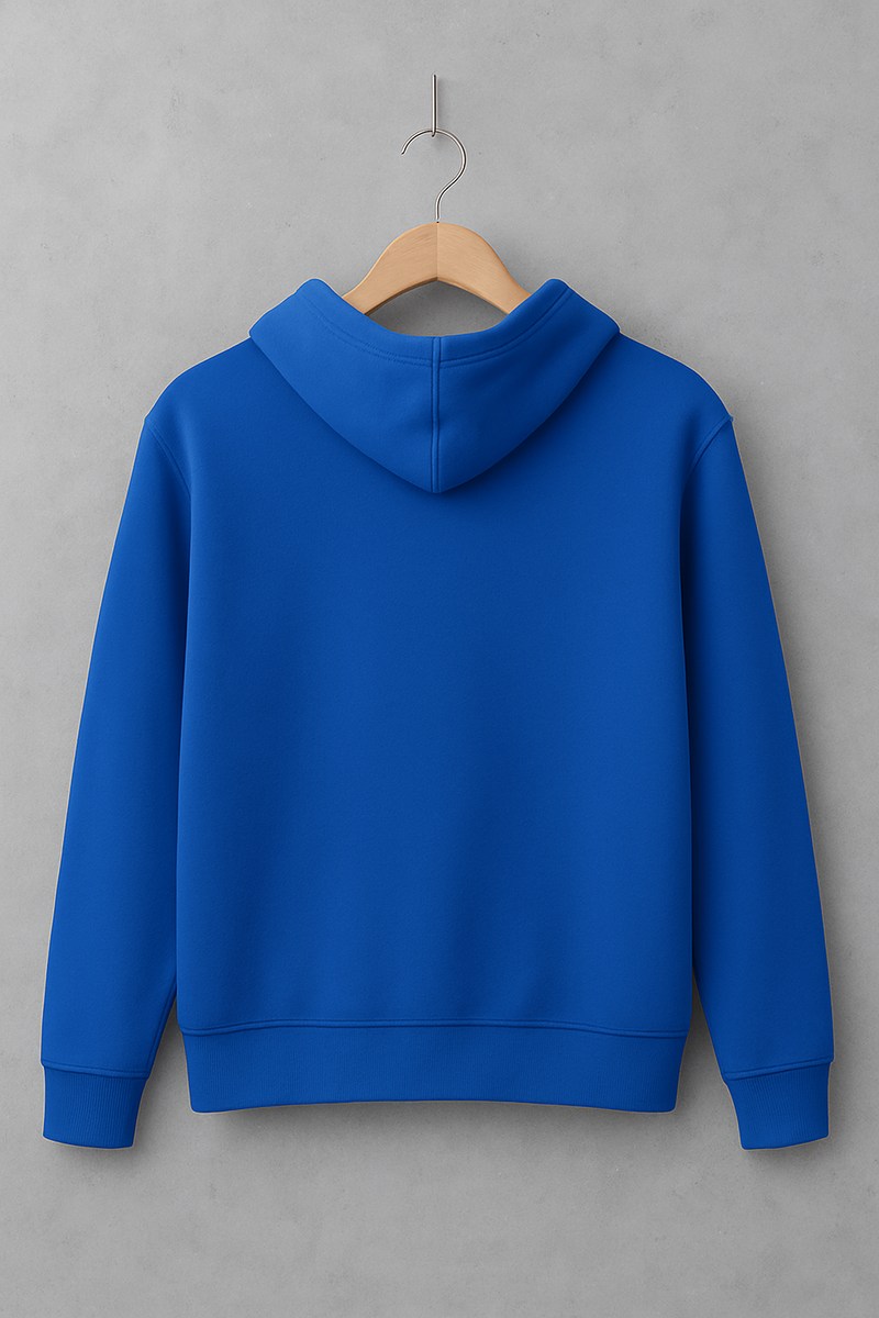 Classic Royal Blue Fleece Hoodie – Unisex | Winter Wear | Premium Soft Fabric