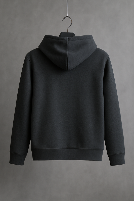Premium Dark Grey Fleece Hoodie – Unisex Winter Wear
