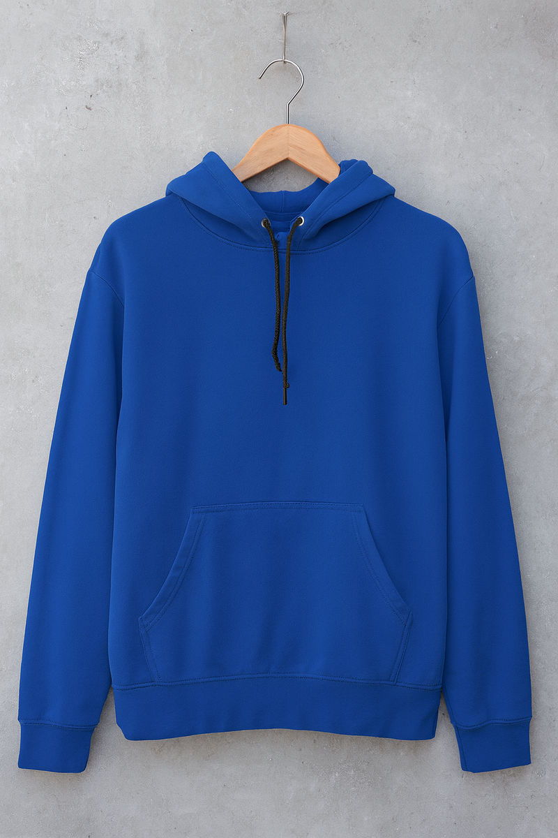 Classic Royal Blue Fleece Hoodie – Unisex | Winter Wear | Premium Soft Fabric