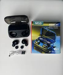 M10 Wireless Earbuds – Bluetooth 5.3 | Digital Display | Deep Bass